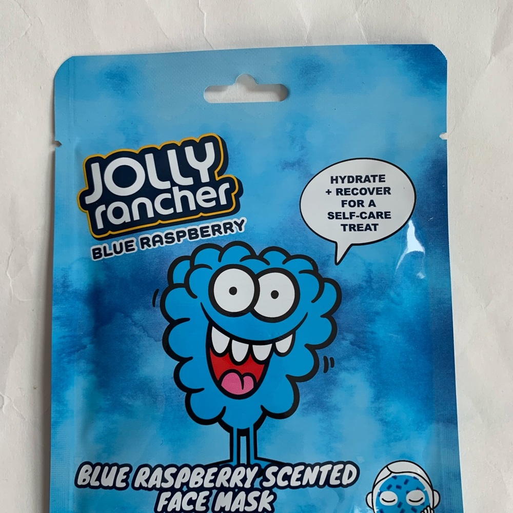 NEW Jolly Rancher Scented Face Mask (Blue Raspberry) - Picture 2 of 3